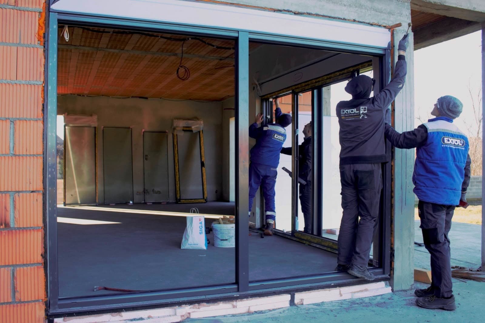 Sliding system installation