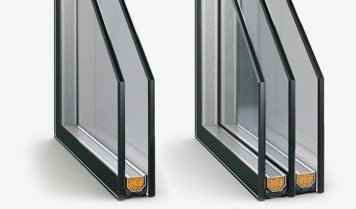 Double and triple glass