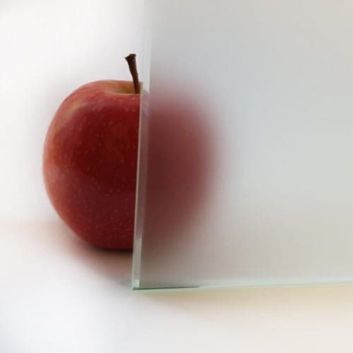 Sandblasted glass