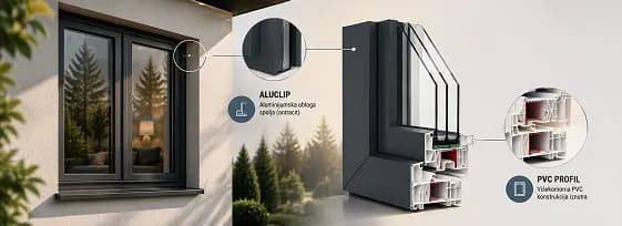 Kömmerling 76MD AluClip