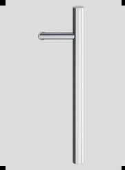 Round grab bar 80/120cm - inox