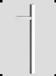 Square grab bar 150cm - inox