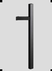 Square grab bar 150cm - colour