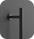 Rukohvat obli Inox crni