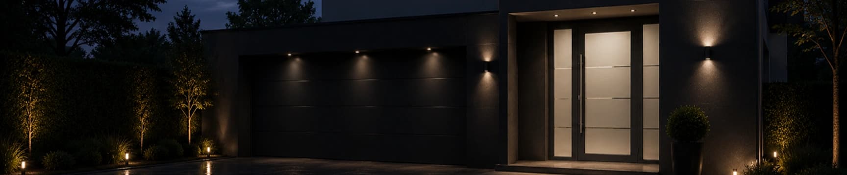 Glass entrance doors — architectural entrance of a commercial building